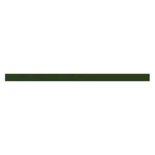 Deep Forest Green 0.6x12 Glossy Porcelain Bullnose Tile Trim (10 pack, 0.5 sq ft/case) - Sample