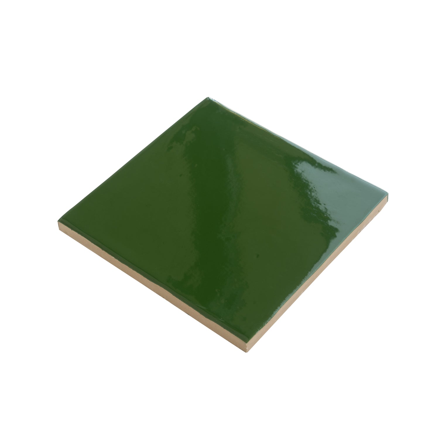 Deep Forest Green 6x6 Glossy Square Porcelain Tile (19 pack, 4.65 sq ft/case)