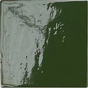 Deep Forest Green 6x6 Glossy Square Porcelain Tile (19 pack, 4.65 sq ft/case)