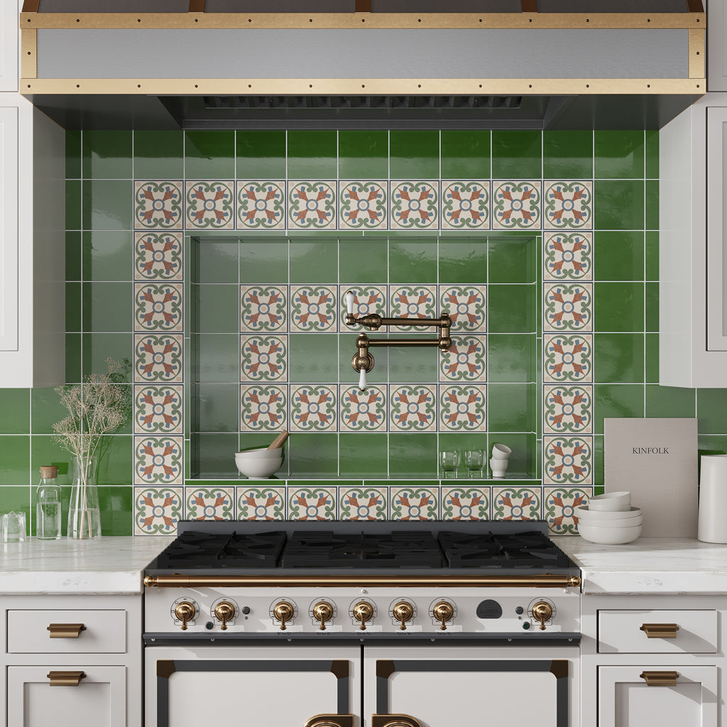 Deep Forest Green 0.6x12 Glossy Porcelain Bullnose Tile Trim (10 pack, 0.5 sq ft/case)
