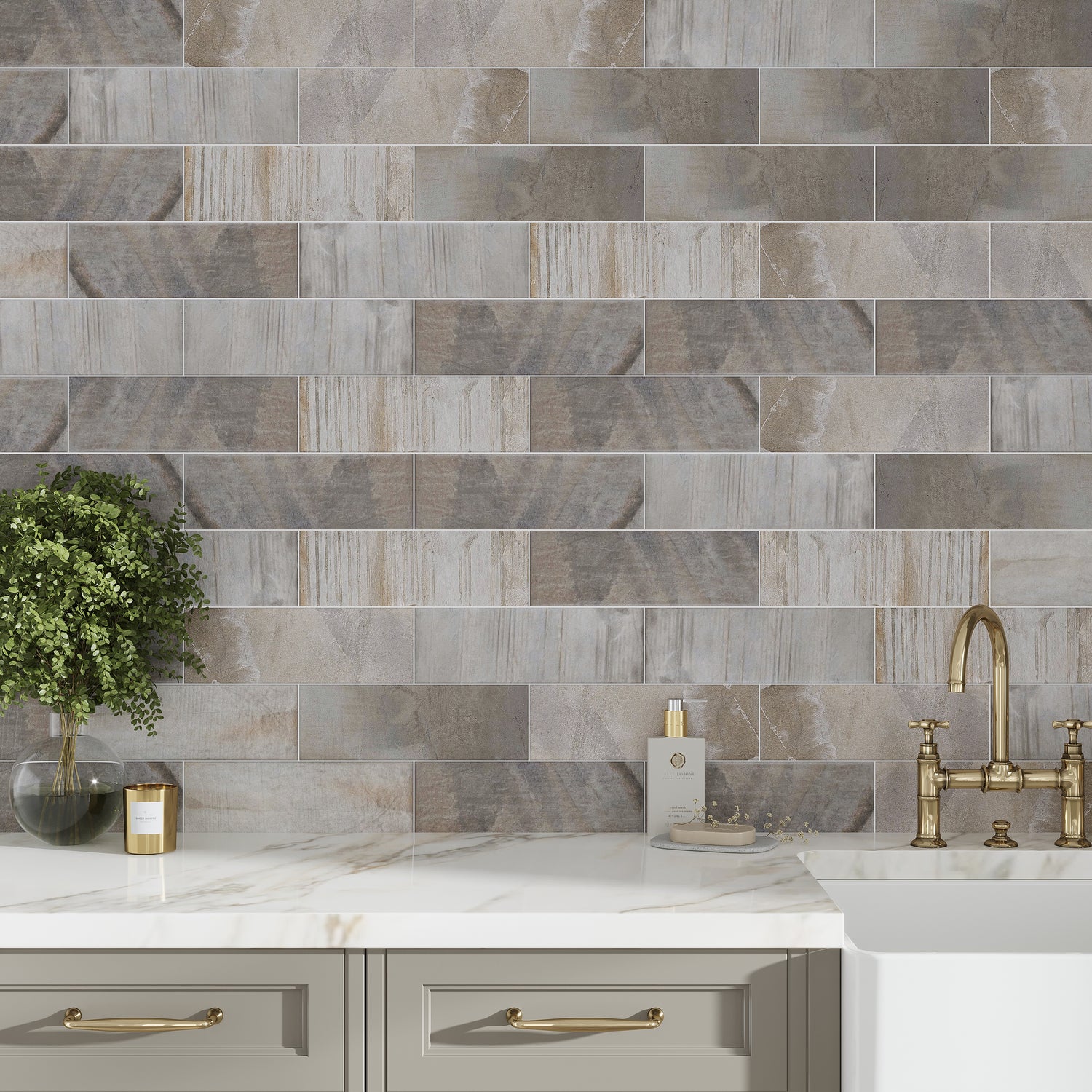 Light Brown 4x13 Matte Brick Porcelain Tile (31 pack, 12.034 sq ft/case)