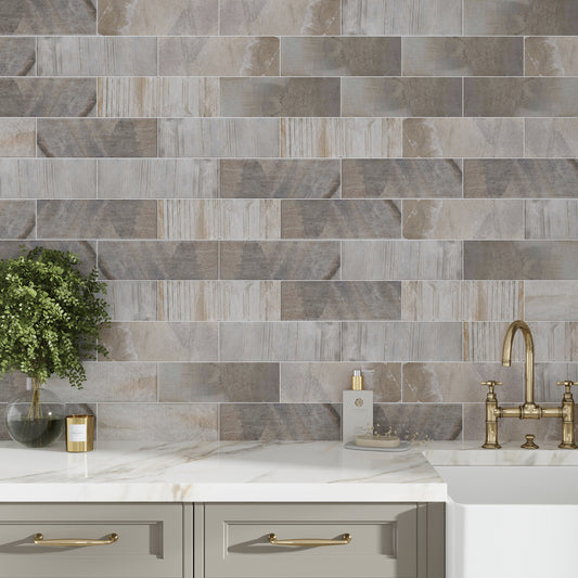 Light Brown 4x13 Matte Brick Porcelain Tile (31 pack, 12.034 sq ft/case)