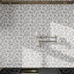 Athens Gray Thassos White polished 12x12 3D pyramid mosaic marble tile backsplash