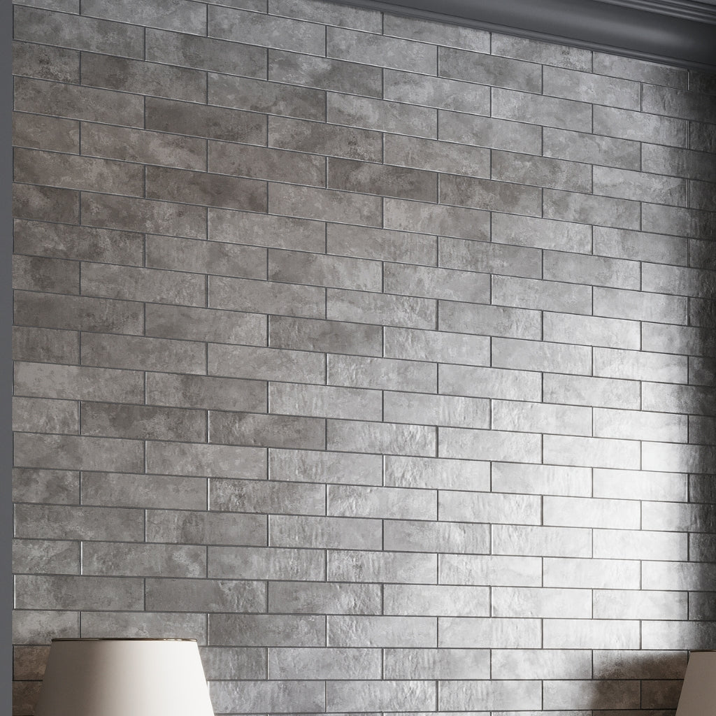 Deep Gray 2.5x10 Matte Ceramic Subway Tile (30 pack, 5.06 sq ft/case)