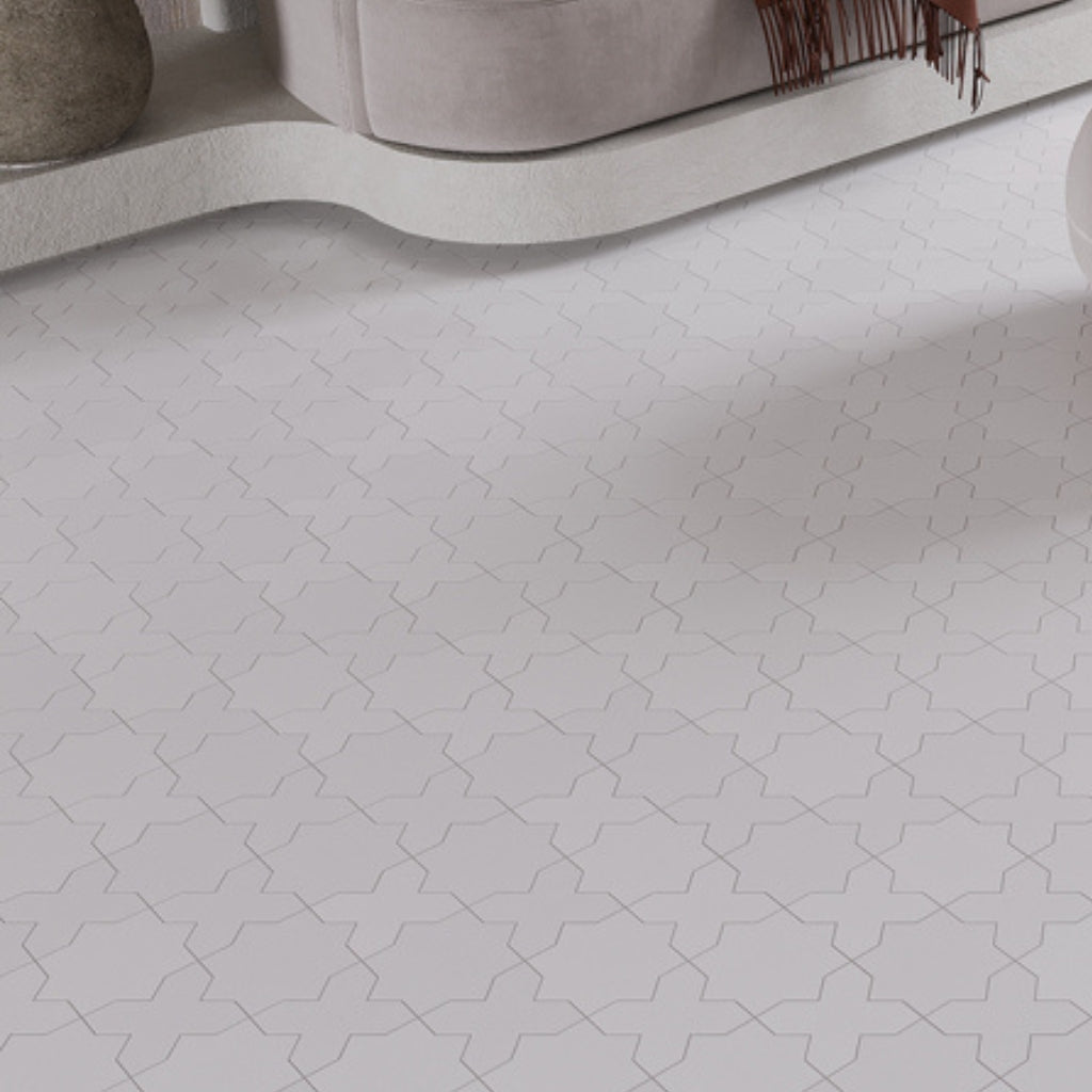 Pure White 5x5 Matte Cross Porcelain Tile (34 pack, 5.31 sq ft/case)