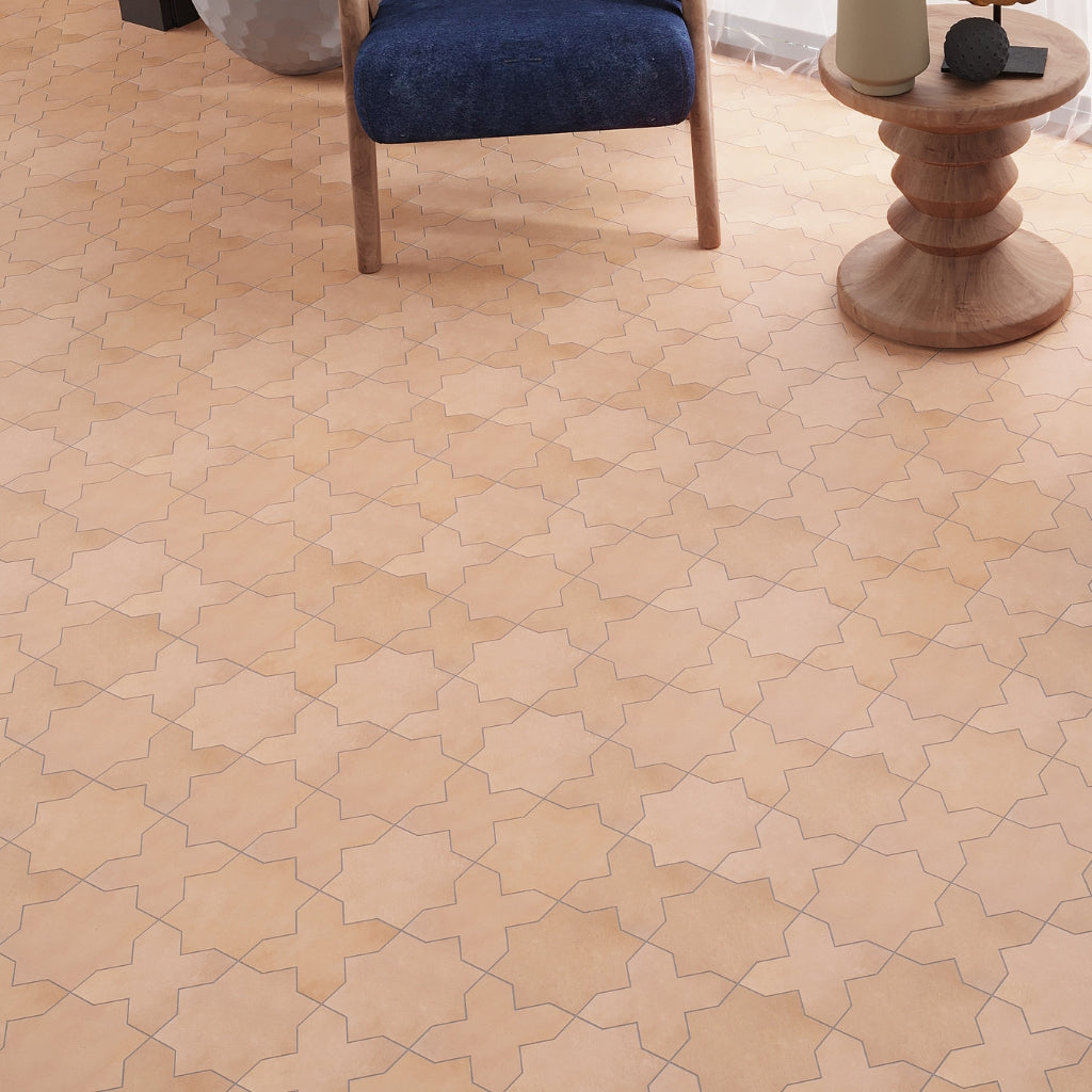 Terracotta 7x7 Matte Star Porcelain Tile (34 pack, 5.31 sq ft/case)