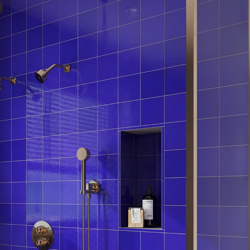 Royal Blue 6x6 Glossy Square Porcelain Tile (19 pack, 4.65 sq ft/case)