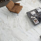 White with Gray Vein 24x48 Matte Porcelain Large Format Tile (2 pack, 15.42 sq ft/case)