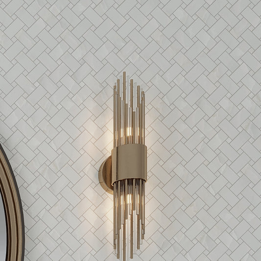 Alabaster White 12x12 Matte Basketweave Porcelain Mosaic Tile (5 pack, 4.84 sq ft/case)