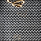 Polished Eastern Black Thassos Basalt leaf marble mosaic tile with black white and gray tones