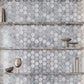Silver Stormy Gray 9x10 Matte Hexagon Glass Mosaic Tile (5 pack, 3.28 sq ft/case)