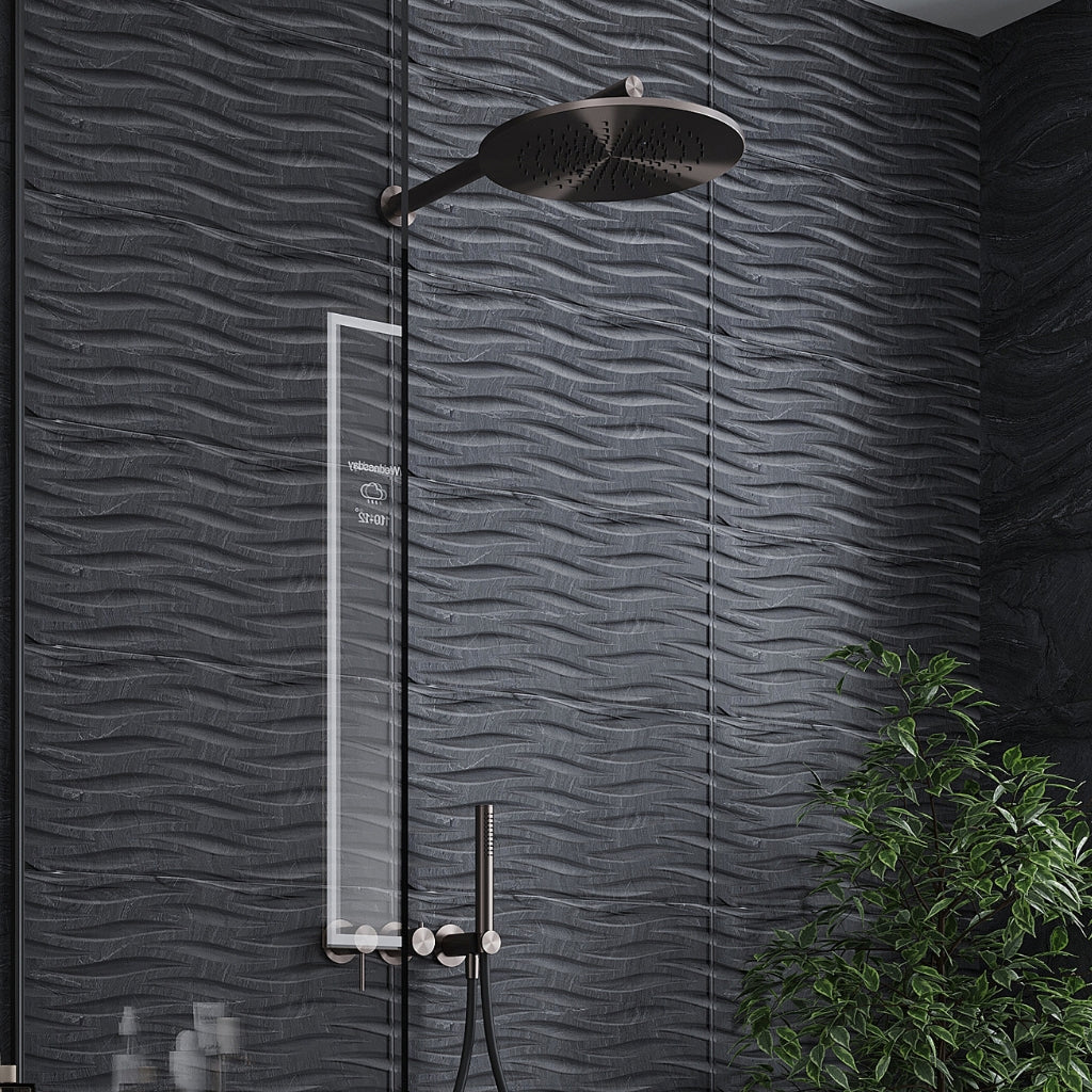 Coal Black 12x24 Matte Field Porcelain Tile (5 pack, 10.763 sq ft/case)