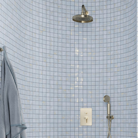 Light Blue 12x12 Natural Uniform Square Porcelain Mosaic Tile (8 pack, 7.62 sq ft/case)