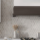 wooden grey and bianco carrara 9x10 polished fan fish scale marble mosaic tile backsplash