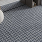 Charcoal Gray White 12x12 Honed Basketweave Terrazzo Dolomite Limestone Marble Mosaic Tile (5 pack, 5.08 sq ft/case)