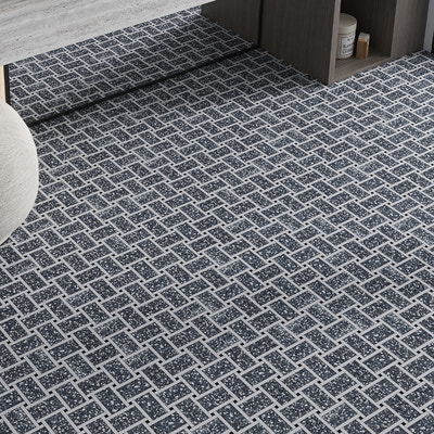 gray and white tile