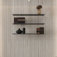 almond wood matte fluted porcelain large tile with ribbed texture and white hue, 24x48 inches