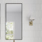 Cotton white 2x10 matte picket ceramic wall tile in vertical installation