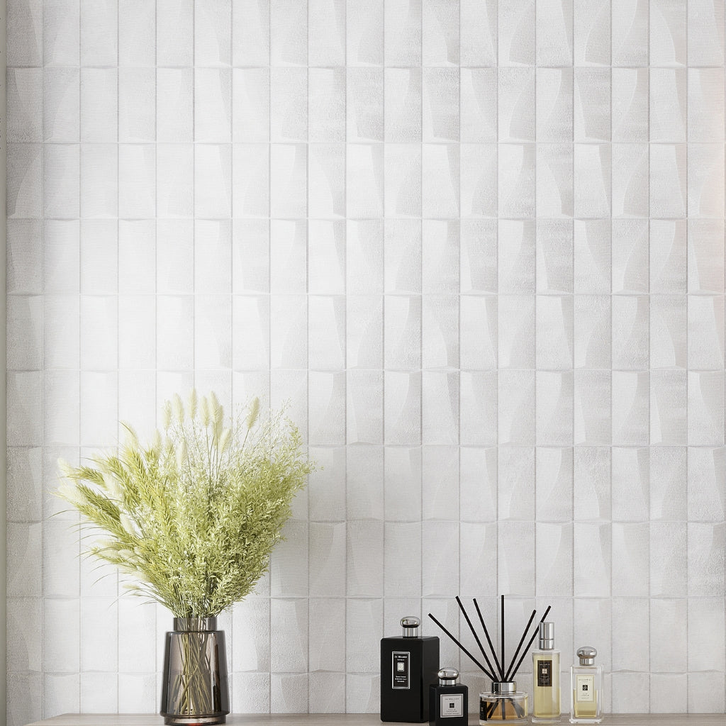 White 12x36 Matte Ceramic Large Format Tile (4 pack, 11.63 sq ft/case)