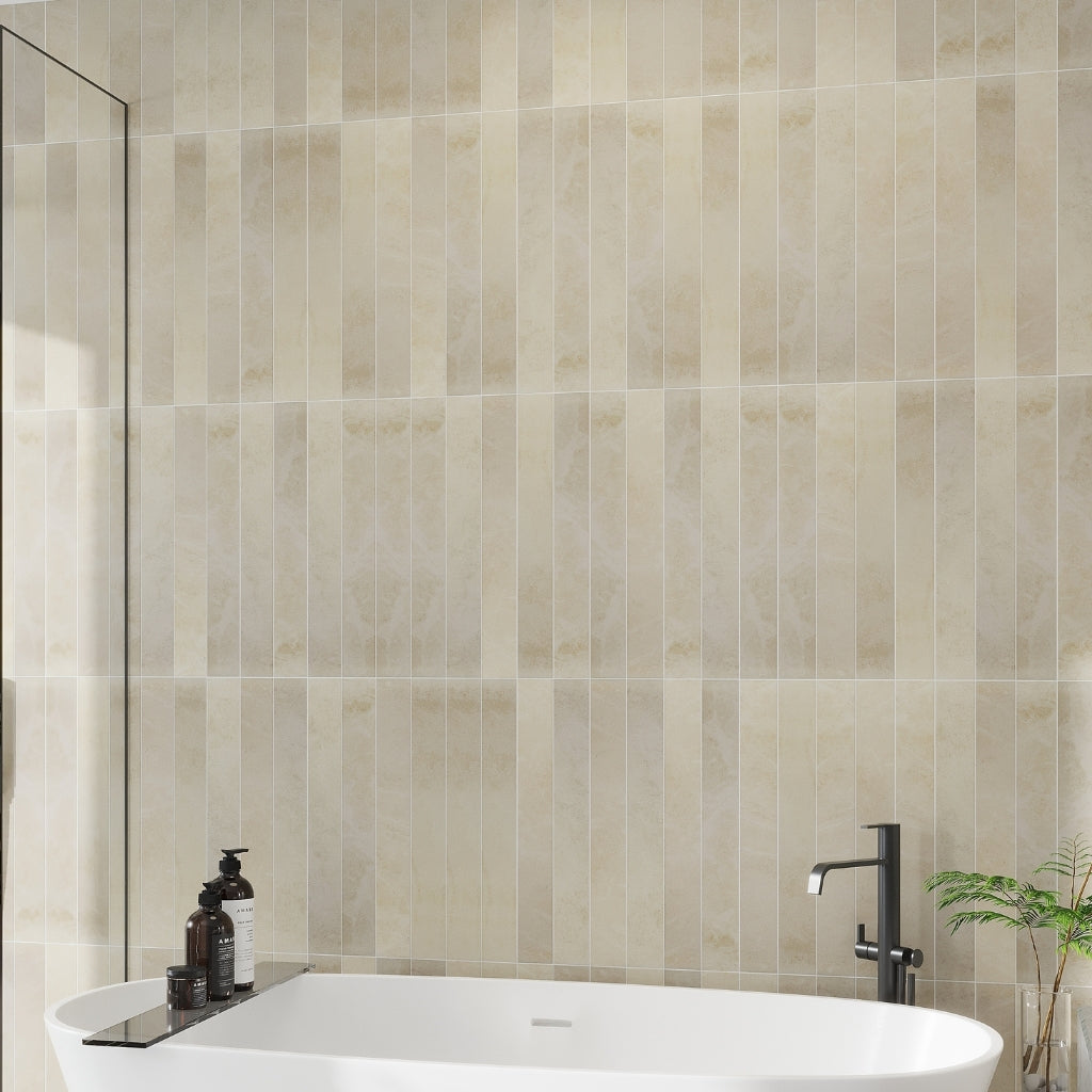 Soft Taupe 3x24 Matte Porcelain Plank Tile (9.68 sq ft/case, 20-Pack)