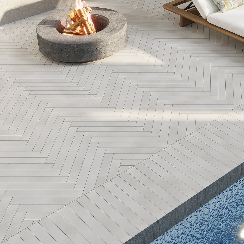 Soft White 3x24 Matte Porcelain Plank Tile (9.68 sq ft/case, 20-Pack)