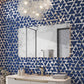 Blue, Gray 9x11 Glossy Glass Hexagon Mosaic Tile (3.28 sq ft/case, 5-Pack)