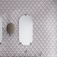 Pink Metallic Silver 12x9 Matte Diamond Glass Mosaic Tile (5 pack, 3.91 sq ft/case)