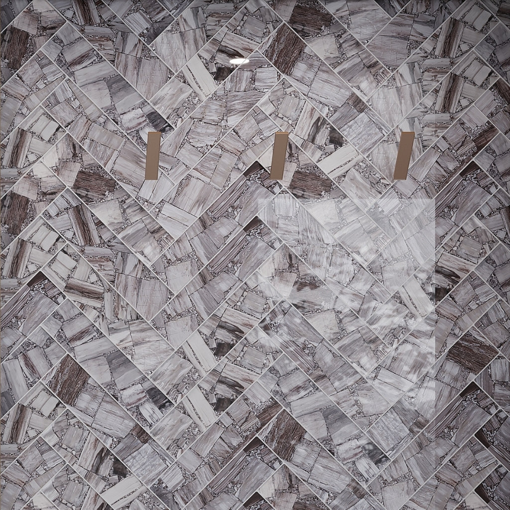 Brown 3x12 Glossy Glass Subway Tile (20 pack, 5 sq ft/case)