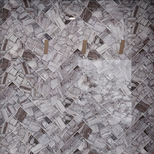 Brown 3x12 Glossy Glass Subway Tile (20 pack, 5 sq ft/case)