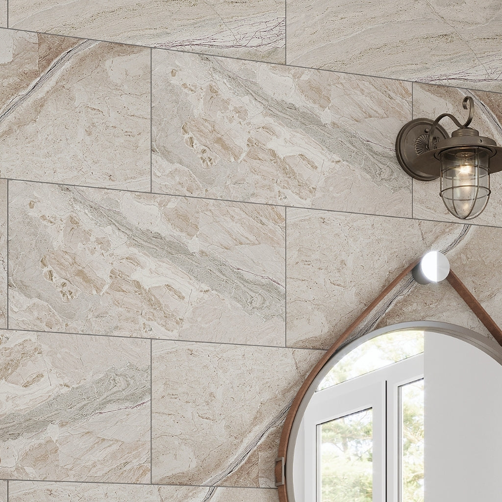 Beige 12x24 Matte Porcelain Large Format Tile (6 pack, 11.62 sq ft/case)