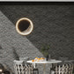 Black with Amber Pearl flecks 9x8 Glossy Shell, Terrazzo Hexagon Tile (1.8 sq ft/case, 5-Pack)