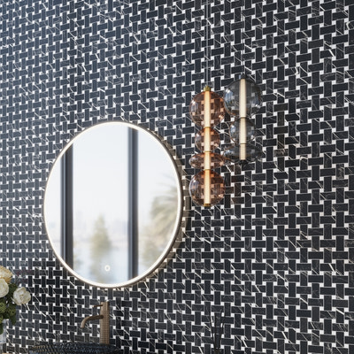 Black and White Mosaic Tile