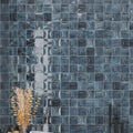Spruce Blue 4x4 Glossy Ceramic Square Deco Tile (50 pack, 5.39 sq ft/case)