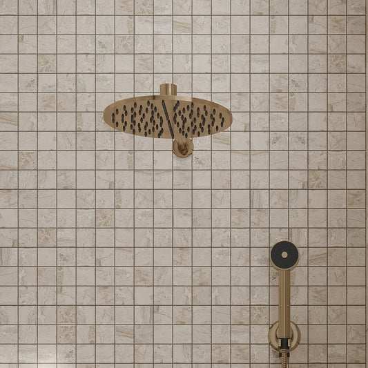 Beige 12x12 Matte Uniform Square Porcelain Mosaic Tile (6 pack, 5.81 sq ft/case)