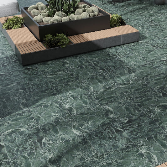 Verde Alpi 24x24 Matte Color Body Porcelain Large Tile (15.5 sq ft/case, 4-Pack)