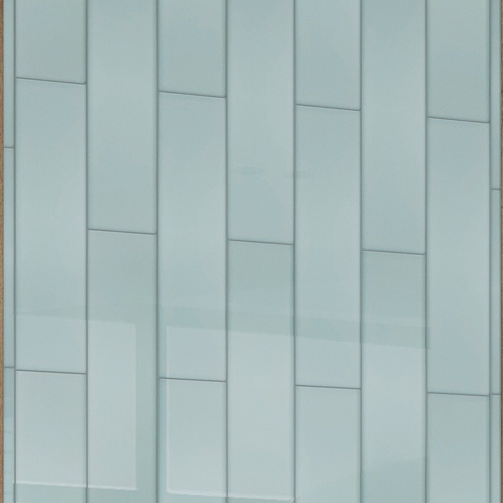 Blizzard Blue 4x16 Glossy Subway Glass Tile (12 pack, 5.33 sq ft/case)