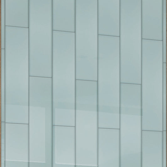 Blizzard Blue 4x16 Glossy Subway Glass Tile (12 pack, 5.33 sq ft/case)