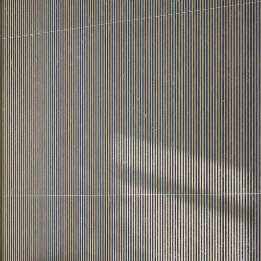 Taupe Wood 24x48 Matte Fluted Ceramic Large Tile (2 pack, 15.5 sq ft/case)