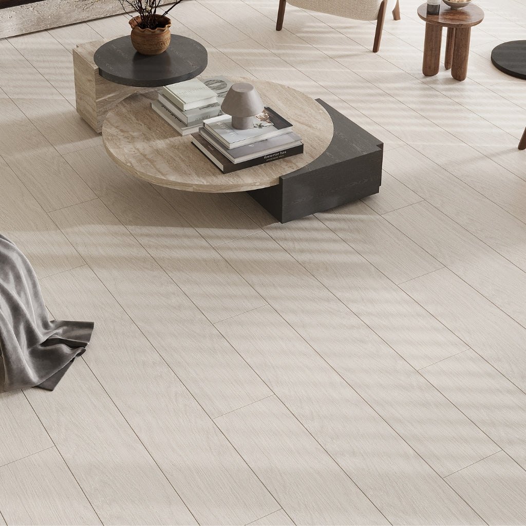 Almond Wood 10x60 Matte Plank Porcelain Large Tile (3 pack, 12.11 sq ft/case)