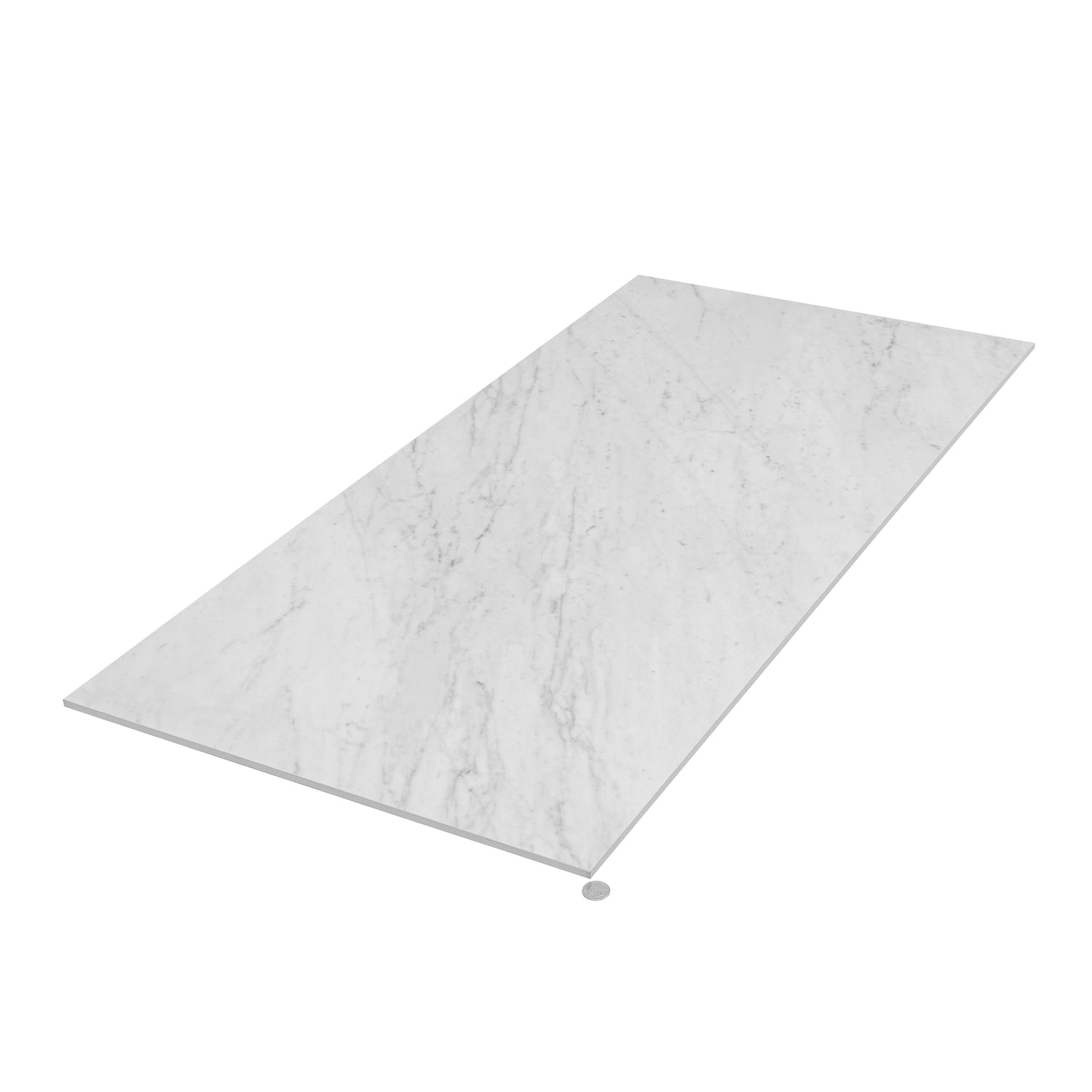 White 24x48 Matte Porcelain Large Tile (15.5 sq ft/case, 2-Pack)