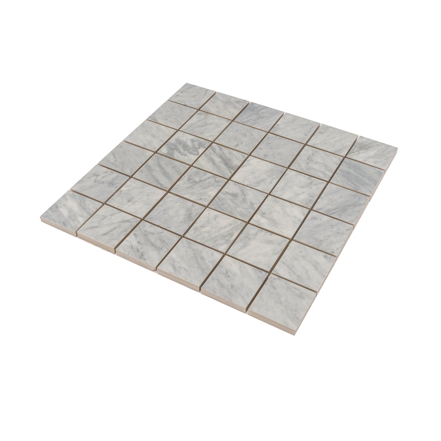 Sample - Smoke Blue 12x12 Matte Gres Porcelain Square Mosaic Tile (5.82 sq ft/case, 6-Pack)