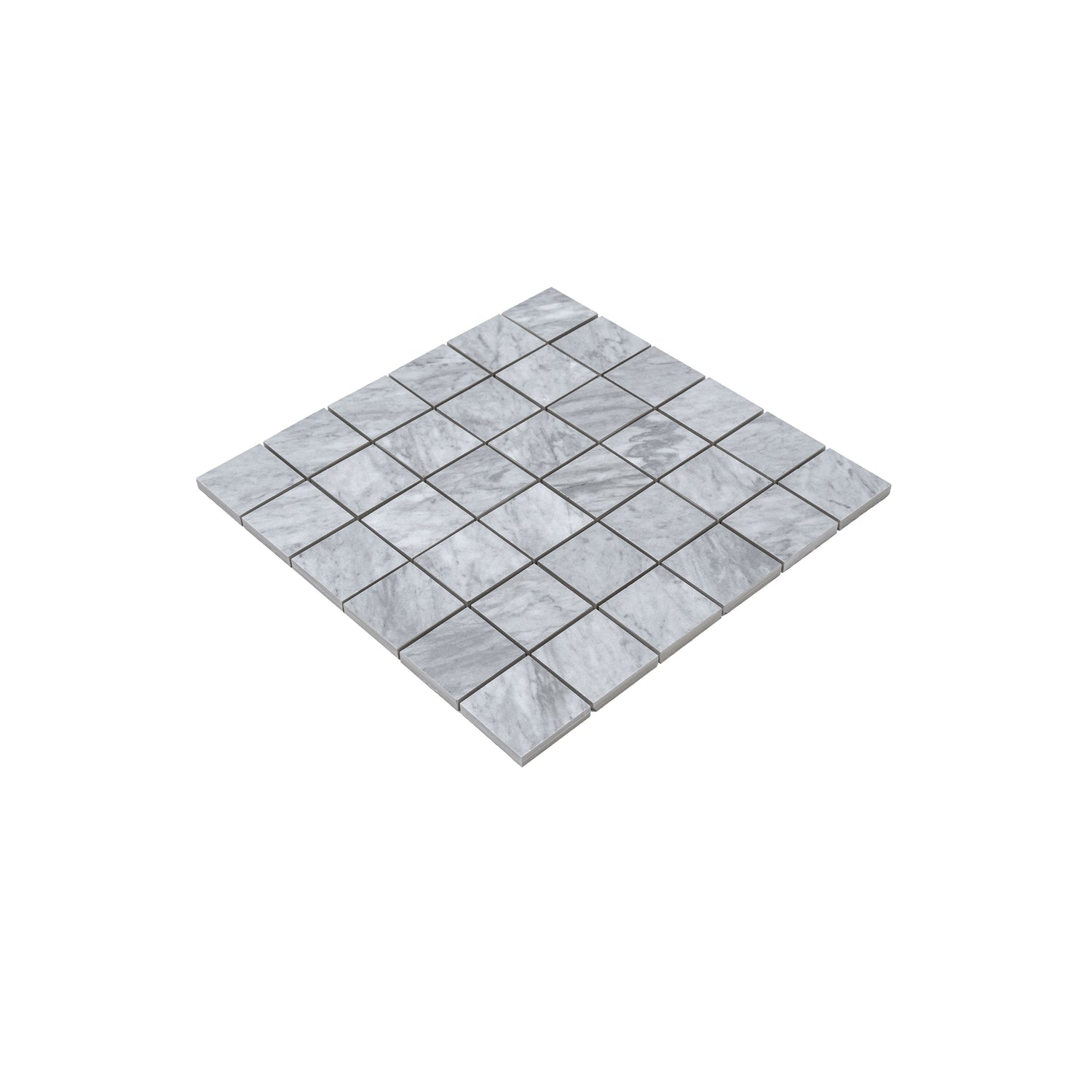 Sample - Smoke Blue 12x12 Matte Gres Porcelain Square Mosaic Tile (5.82 sq ft/case, 6-Pack)