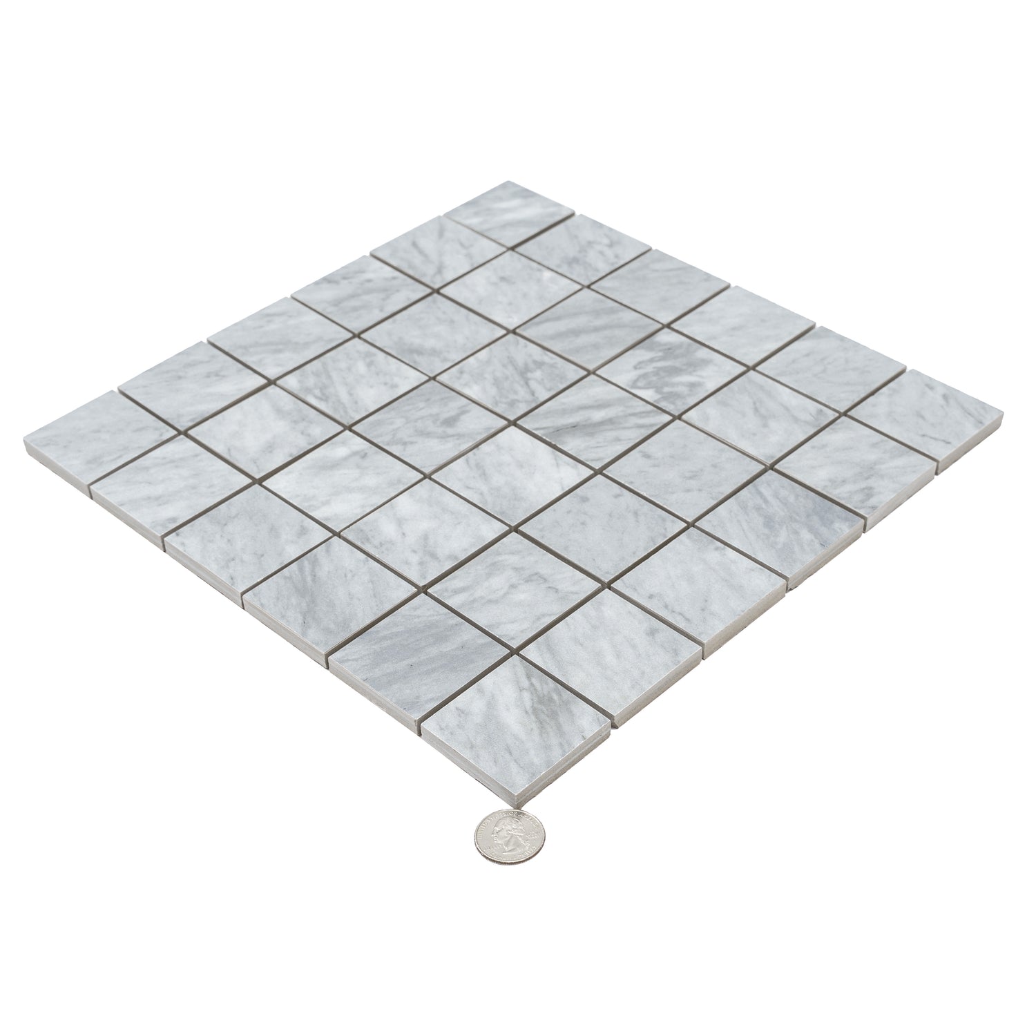Smoke Blue 12x12 Matte Gres Porcelain Square Mosaic Tile (5.82 sq ft/case, 6-Pack)