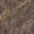 12x12 brown matte porcelain tile with intricate marble-look veining for wall and floor