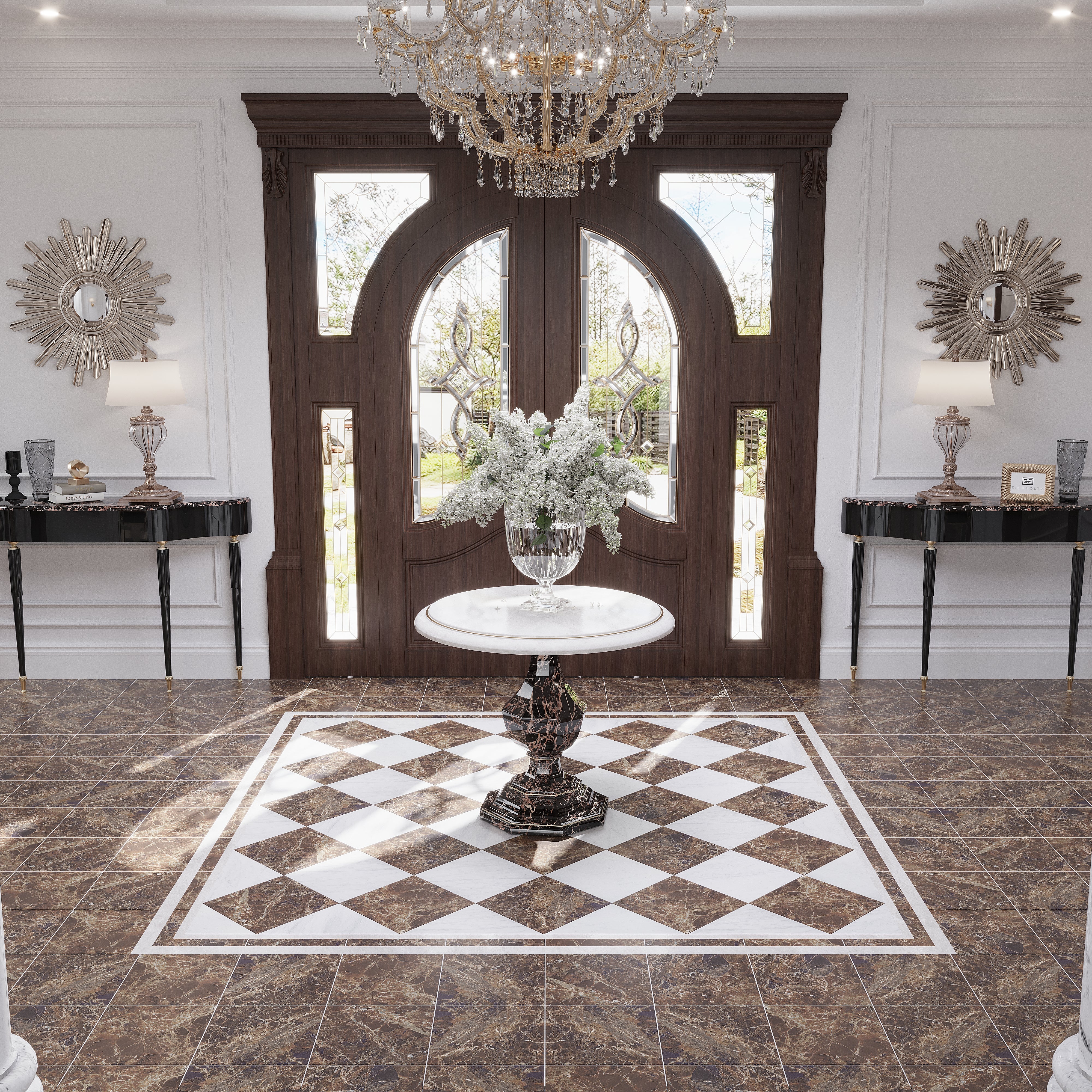Wide range marble tiles