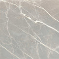 Ash gray 12x12 matte porcelain tile with white marble-like veining for wall and floor