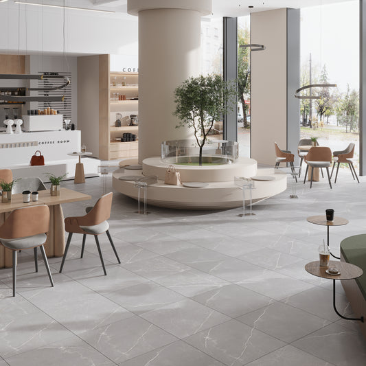 Ash Gray 24x24 Matte Color Body Porcelain Large Tile (15.5 sq ft/case, 4-Pack)