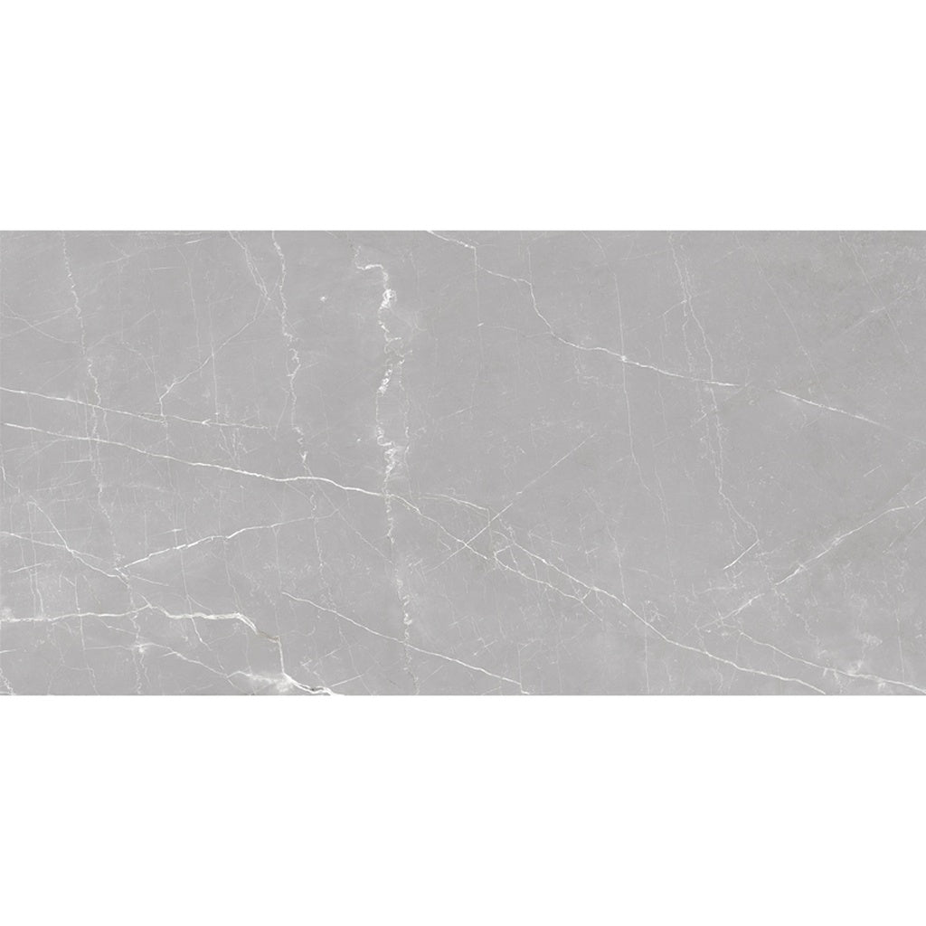 Kitchen floor tile ideas in ash gray matte porcelain large tile