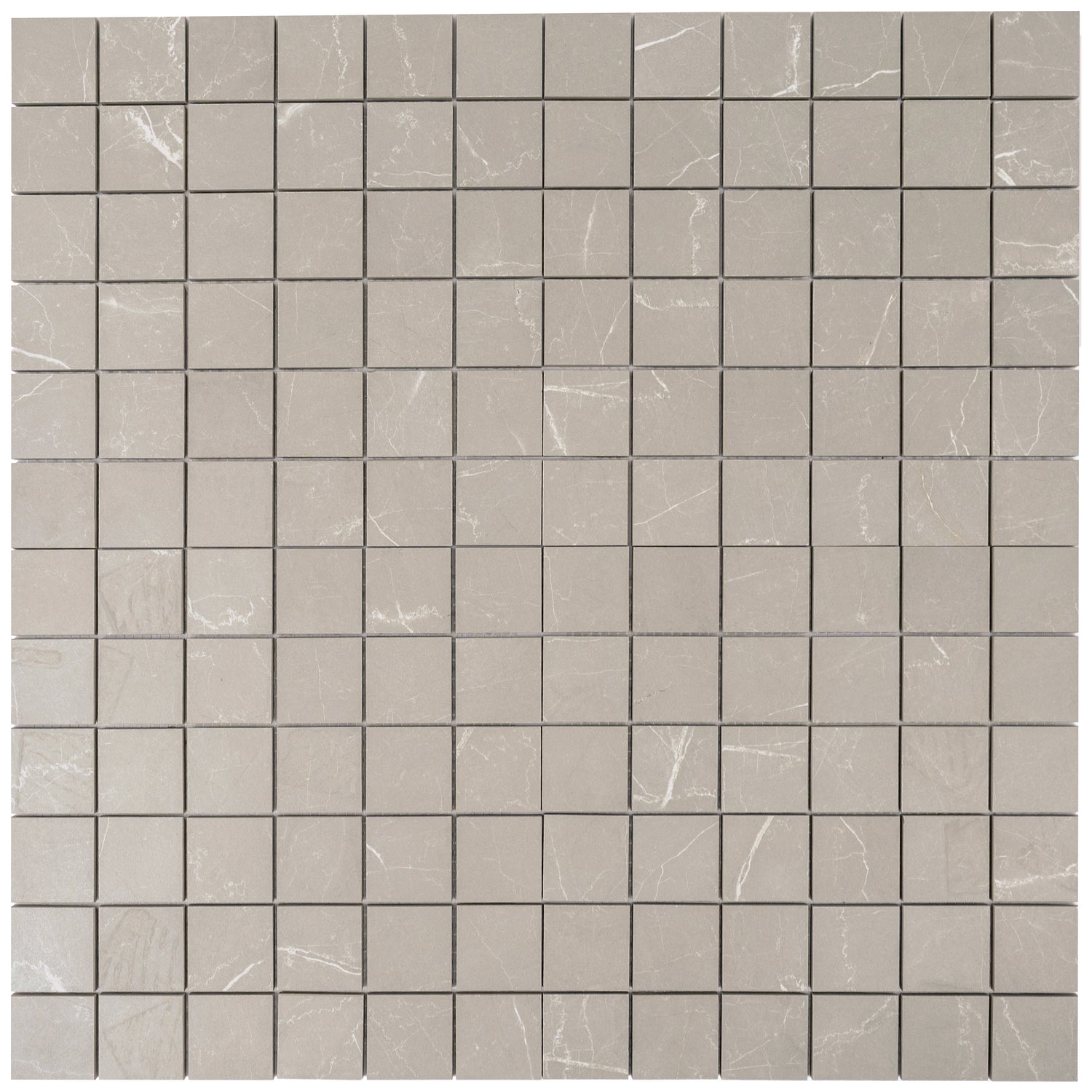 Ash Gray 12x12 Matte Gres Porcelain Square Mosaic Tile (5.82 sq ft/case, 6-Pack)