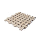Beige, Brown 12x12 Matte Gres Porcelain Basketweave Mosaic Tile (5.82 sq ft/case, 6-Pack)